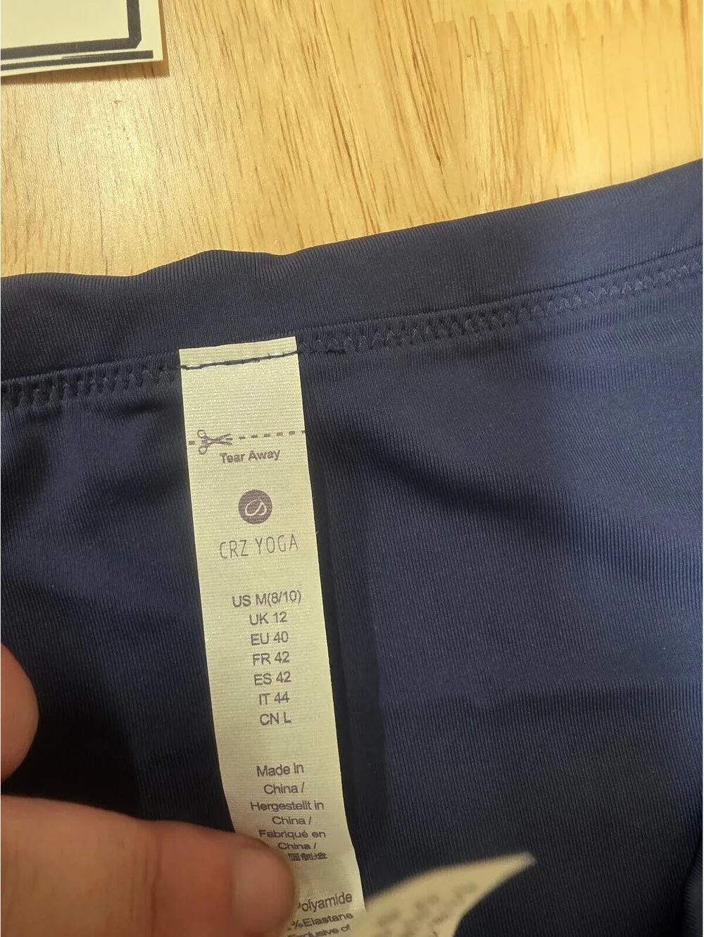 CRZ YOGA Women’s High Waisted Bikini Bottom Tummy Control Insignia Blue Medium